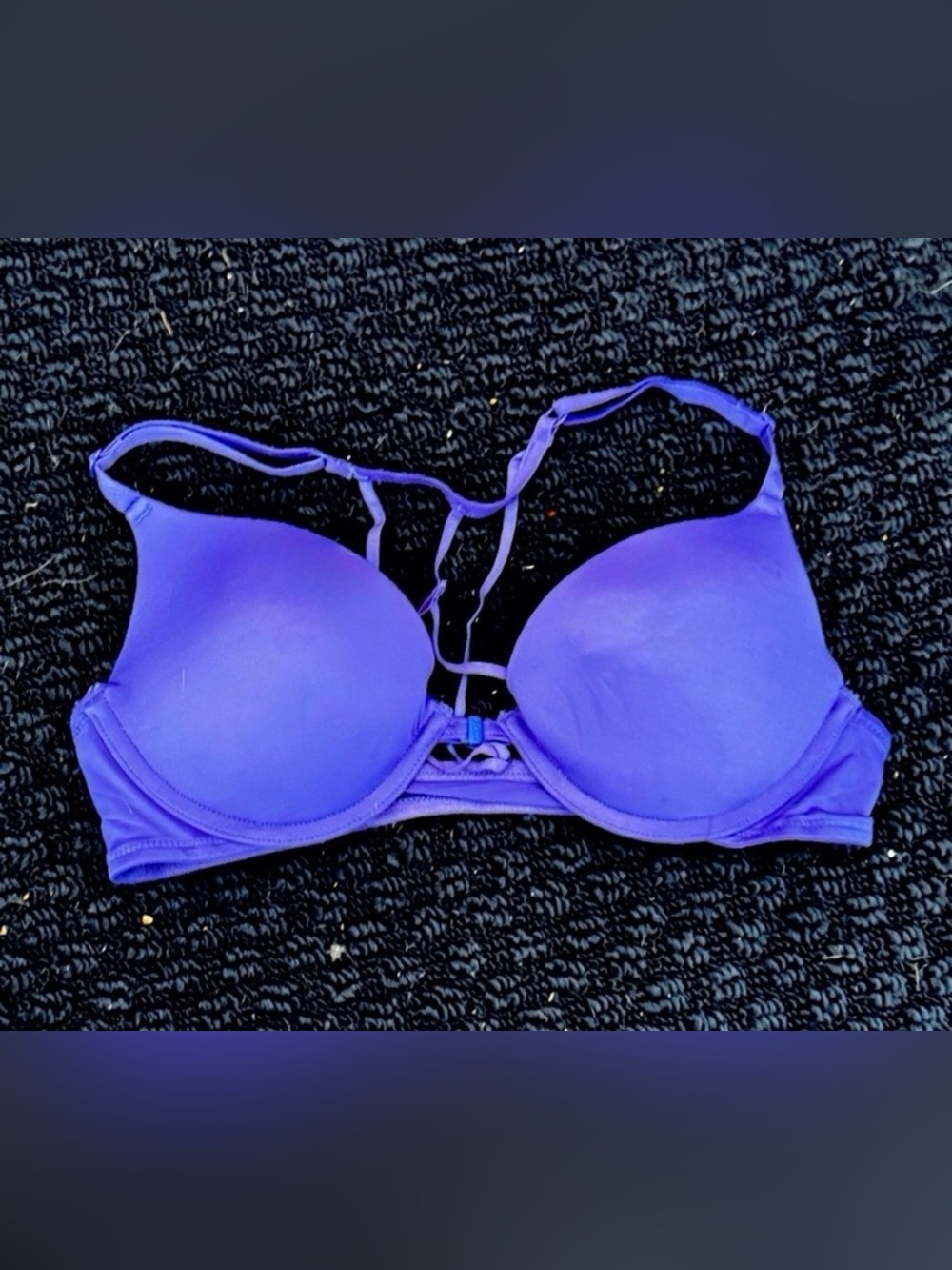 La Senza purple/blue Obsession Plunge bra size 34B